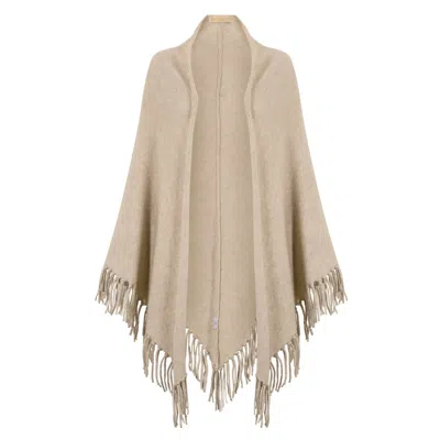 Bel Cashmere Women's Neutrals Sienna Cashmere Shawl Beige