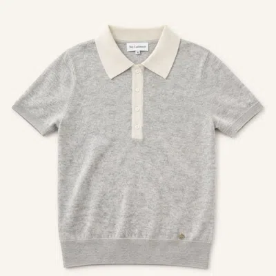 Bel Cashmere Women's Pink Hanna Cashmere Sweater Grey