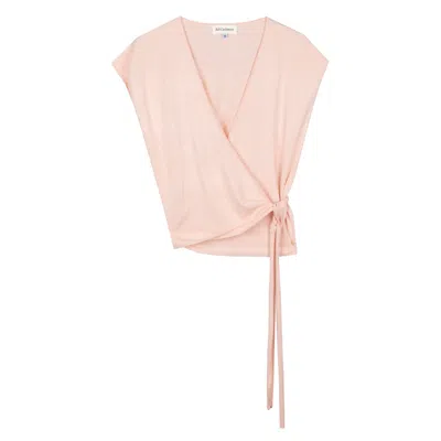 Bel Cashmere Women's Pink / Purple Mykonos Silk And Cashmere Top Pink In Pink/purple