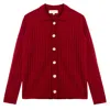 Bel Cashmere Women's Red Charlotte Cashmere Cardigan In Red