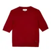 Bel Cashmere Women's Red Roma Cashmere Sweater Burgundy In Red