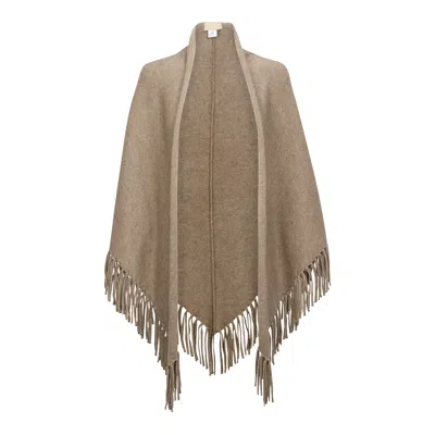 Bel Cashmere Women's Sienna Cashmere Shawl Brown