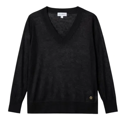 Bel Cashmere Women's Vera Ultrafine Cashmere Sweater Black
