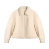 Bel Cashmere Women's White Amalia Wool Jacket In White