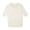 Bel Cashmere Women's White Laura Polo In Ivory In White