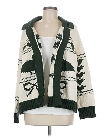 Pre-owned Bel Kazan Cardigan Sweater In Green