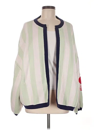 Pre-owned Bel Kazan Cardigan Sweater In Green