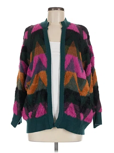 Pre-owned Bel Kazan Cardigan Sweater In Teal