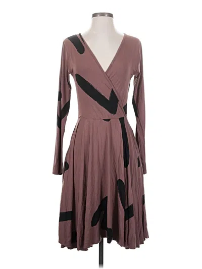Pre-owned Bel Kazan Casual Dress In Brown
