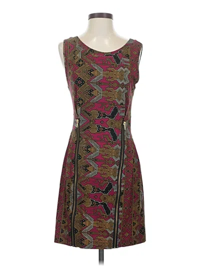 Pre-owned Bel Kazan Cocktail Dress In Burgundy
