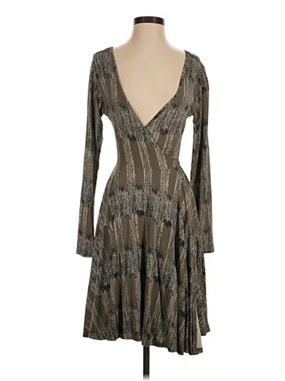 Pre-owned Bel Kazan Cocktail Dress In Gray