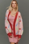 Bel Kazan Icon Cardigan Sweater In Multi