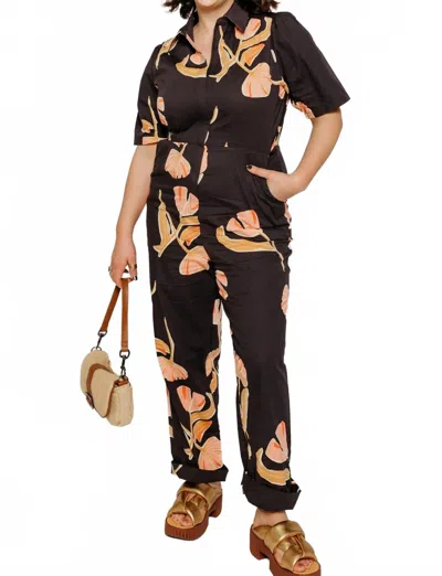 Bel Kazan Kami Jumpsuit In Dahlia In Black