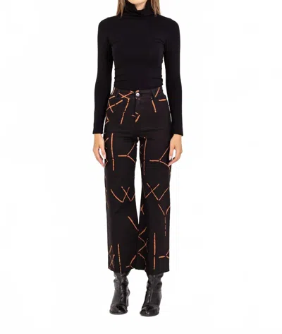 Bel Kazan Kaya Straight Leg Pants In Black Stix