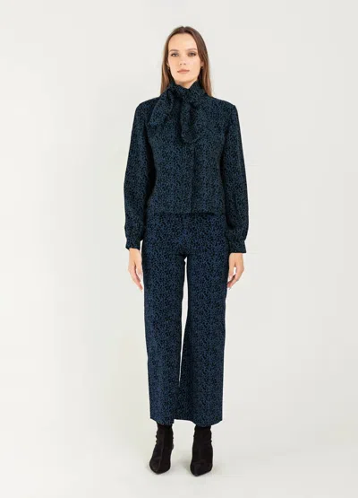 Bel Kazan Kaya Wide Leg Pants In Midnight Juno In Blue