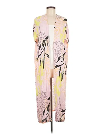 Pre-owned Bel Kazan Kimono In Pink