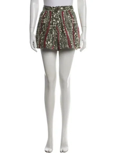 Pre-owned Bel Kazan Linen Mini Shorts W/ Tags In White