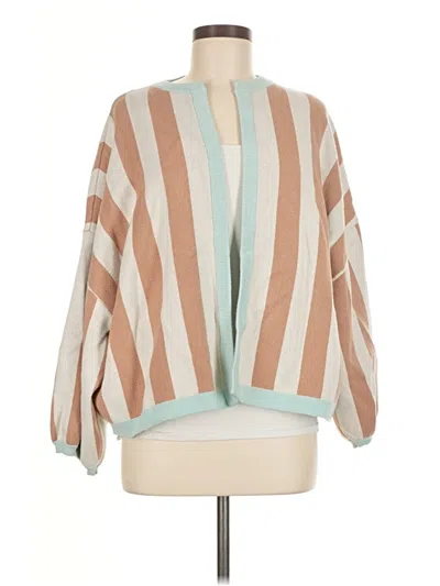 Pre-owned Bel Kazan Poncho In Brown