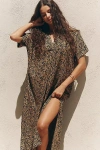 Bel Kazan Printed Kaftan In Brown