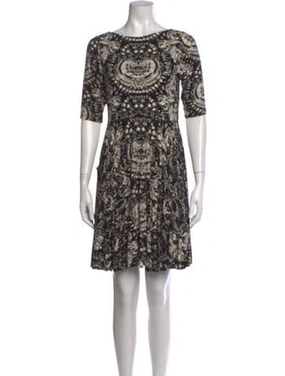 Pre-owned Bel Kazan Printed Mini Dress W/ Tags In Multi