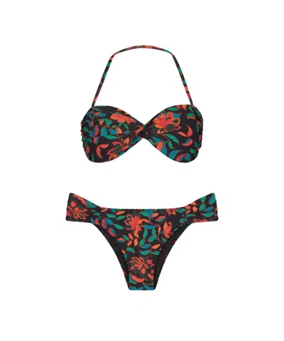 Bela Brand Women Vicky Park Bikini Set In Black Multi