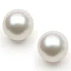 Belacqua 10-11mm White Cultured Freshwater Pearl Stud Earrings In 14k Yellow Gold Jewelry For Women In White