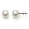 Belacqua Aaa Japanese Akoya 8-8.5mm Round Pearl Stud Earrings In 14k White Gold Jewelry For Women In White