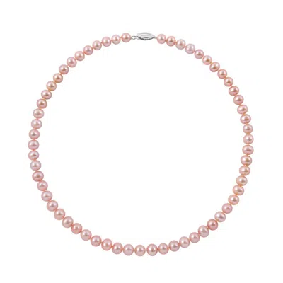 Belacqua Natural White Cultured Freshwater Pearl Strand Necklace In Sterling Silver In ["white"]