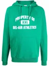 Bel-air Athletics Logo-print Cotton Hoodie In Green