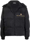 Bel-air Athletics Logo Zipped Padded Jacket In Black
