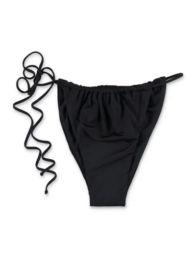Belamer Mini Brazilian Tie-side Bikini Bottom In Black