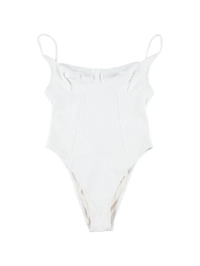 Belamer Nina Sweetheart-neck Swimsuit In White