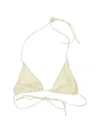Belamer Ribbed Triangle Bikini Top In Neutral