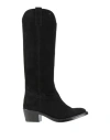 Belang Woman Boot Black Size 5 Leather In Black