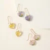 Belart Birth Month Flower Heart Earrings