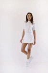 Beldrie Mini Mock Neck Top In White