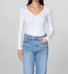 Belen Claudia Top In White In White