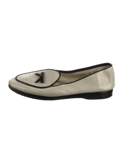 Pre-owned Belgian Shoes Leather Ballet Flats In Neutral