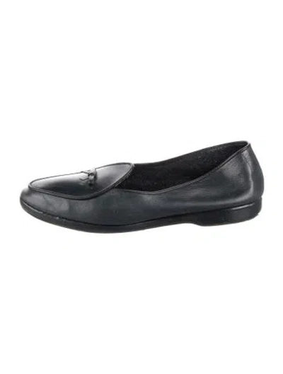 Pre-owned Belgian Shoes Leather Bow Accents Loafers In Blue