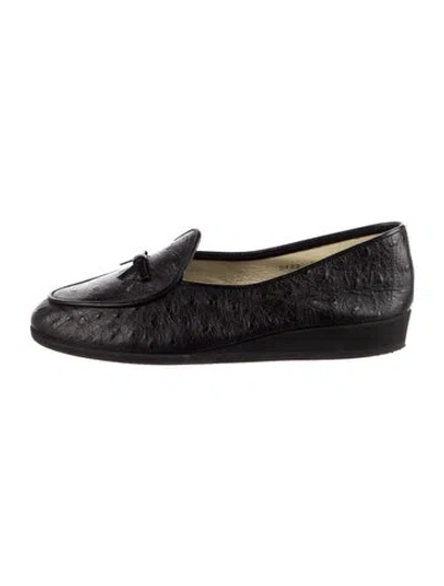 Pre-owned Belgian Shoes Leather Loafers In Black