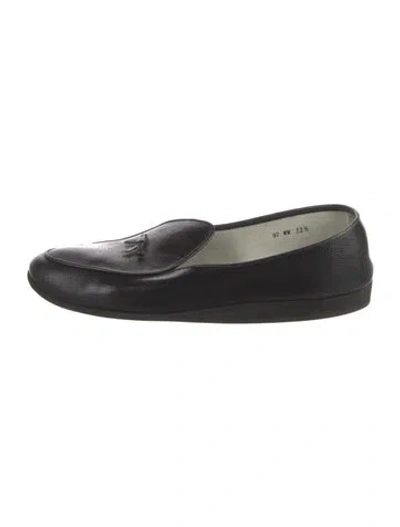 Pre-owned Belgian Shoes Leather Loafers In Black