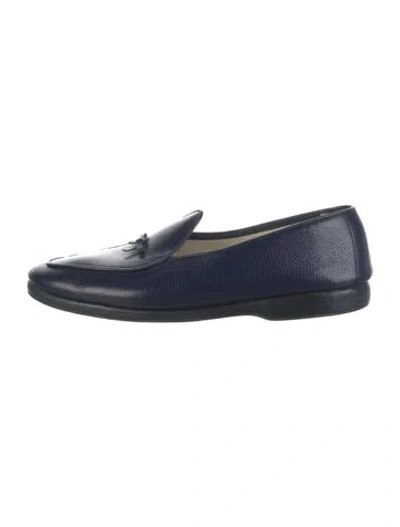 Pre-owned Belgian Shoes Leather Loafers In Blue