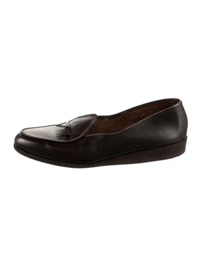 Pre-owned Belgian Shoes Leather Loafers In Brown