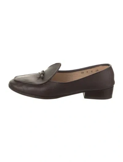 Pre-owned Belgian Shoes Leather Loafers In Brown