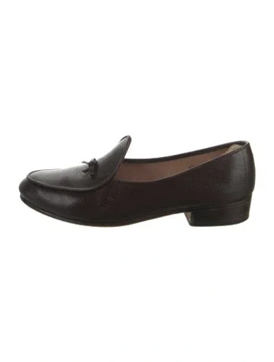 Pre-owned Belgian Shoes Leather Loafers In Brown
