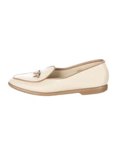 Pre-owned Belgian Shoes Leather Loafers In Neutral