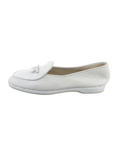 Pre-owned Belgian Shoes Leather Loafers In Silver
