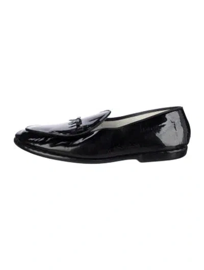 Pre-owned Belgian Shoes Patent Leather Loafers In Black