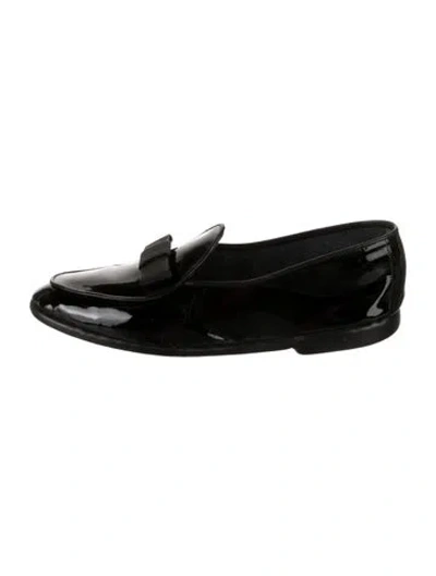 Pre-owned Belgian Shoes Patent Leather Loafers In Black