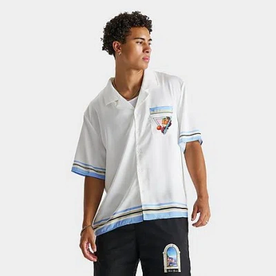 Belier Men's Bélier Cornucopia Resort Shirt In White